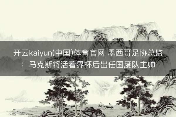 开云kaiyun(中国)体育官网 墨西哥足协总监：马克斯将活着界杯后出任国度队主帅
