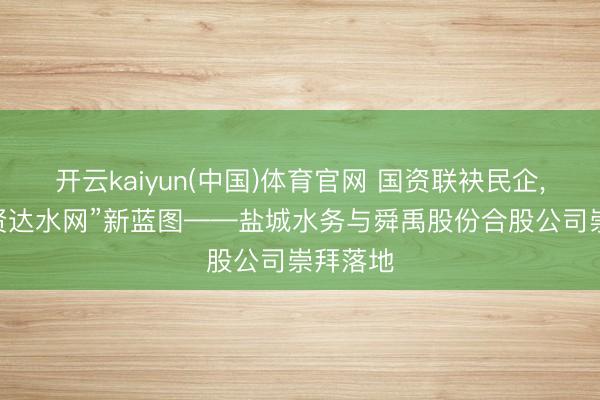 开云kaiyun(中国)体育官网 国资联袂民企， 共绘“贤达水网”新蓝图——盐城水务与舜禹股份合股公司崇拜落地